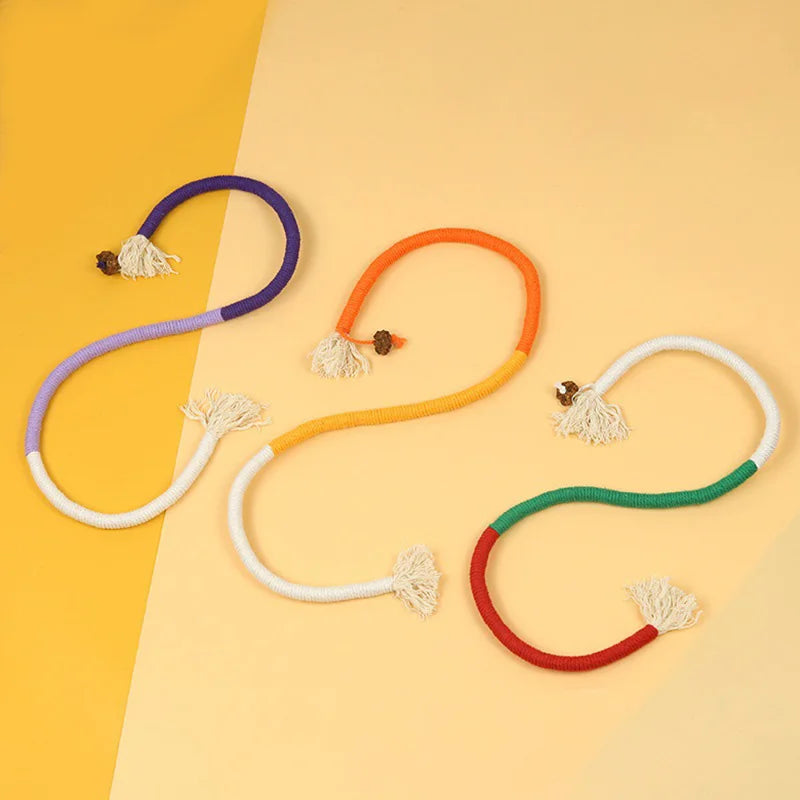 Interactive Molar Cotton Rope Cat Toys with Silvervine - Engaging Teaser for Kittens