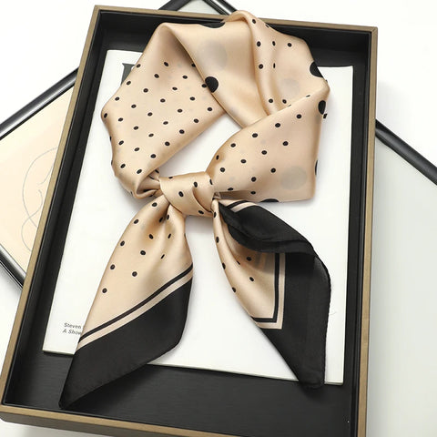 Elegant 70x70cm Silk Feeling Scarf