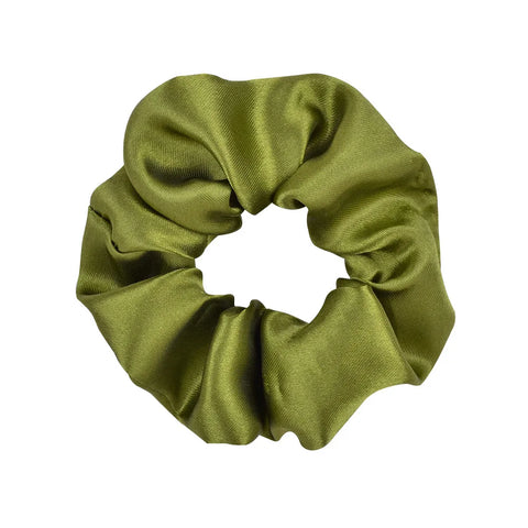 3,9 inch zijden scrunchie voor dames - handgemaakte veelkleurige haarband paardenstaarthouder 