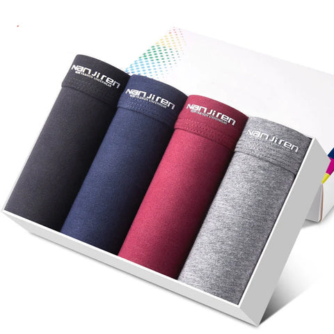 4-delige katoenen boxershorts voor heren