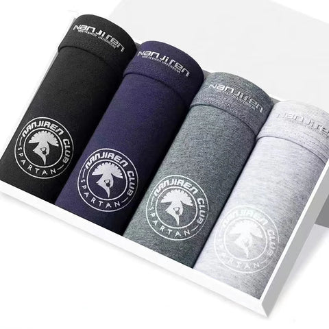4-delige katoenen boxershorts voor heren