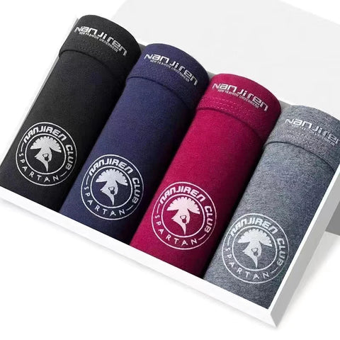 4-delige katoenen boxershorts voor heren