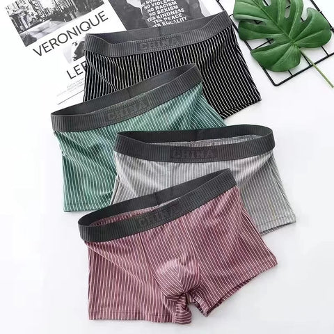 4-delige katoenen boxershorts voor heren