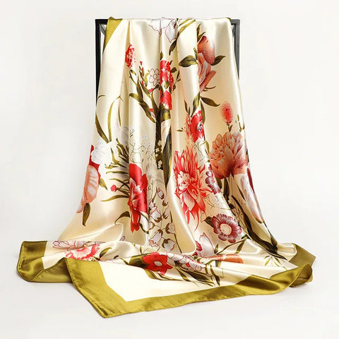 2024 Luxury Silk Shawl Square Scarf