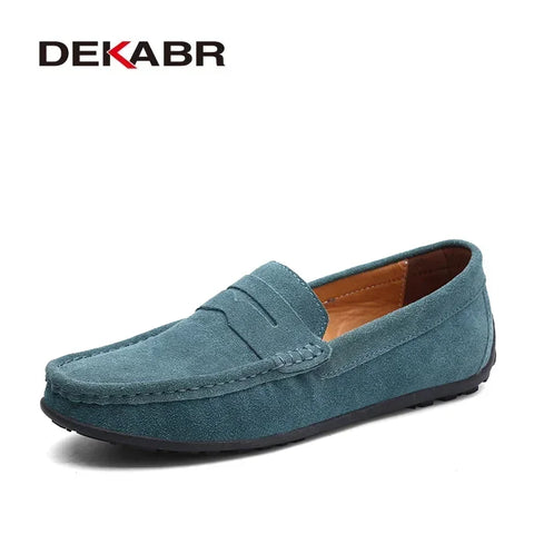 DEKABR Echte leren mocassins voor heren 