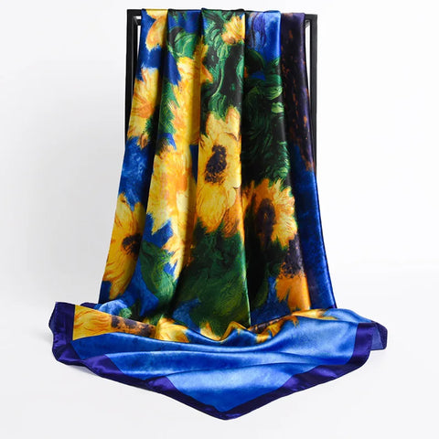 2024 Luxury Silk Shawl Square Scarf