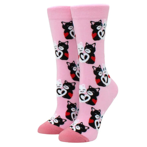 New Corgi Schnauzer Cartoon Happy Puppy Collection Socks for Men and Women