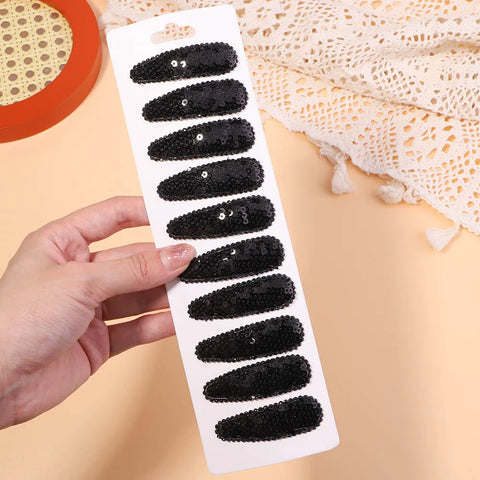 10 stuks/set Koreaanse feestpailletten BB-clips - handgemaakte haaraccessoires voor kinderen
