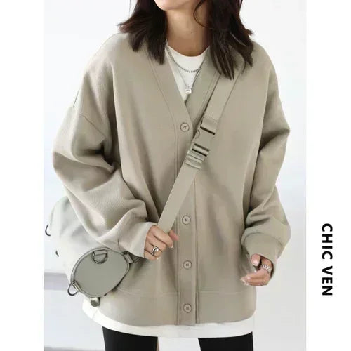 CHIC VEN Korean Autumn Winter Women's Sports Coat