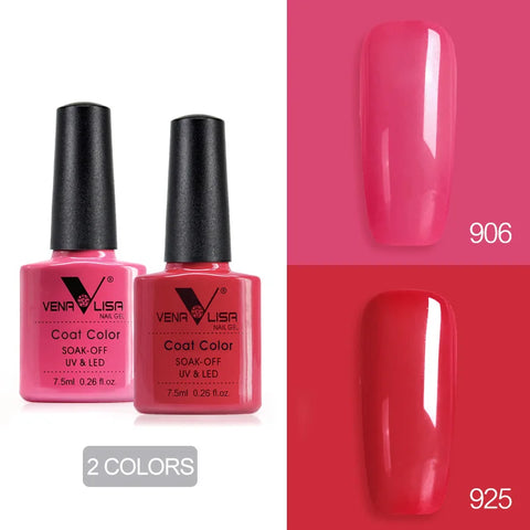 Venalisa Nude Color Gel Base &amp; Nowipe Top Coat Set 