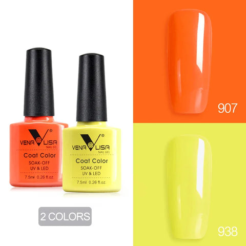 Venalisa Nude Color Gel Base &amp; Nowipe Top Coat Set 