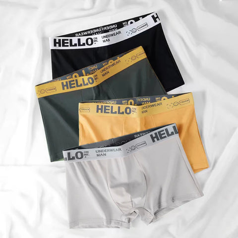4-delige katoenen boxershorts voor heren