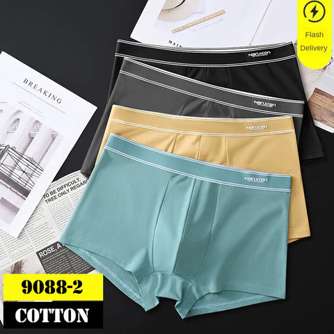 4-delige katoenen boxershorts voor heren