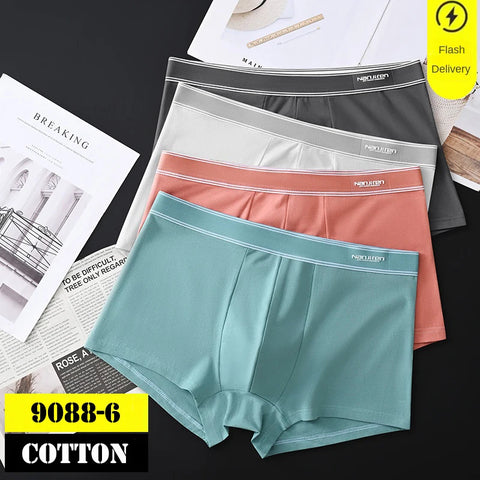 4-delige katoenen boxershorts voor heren