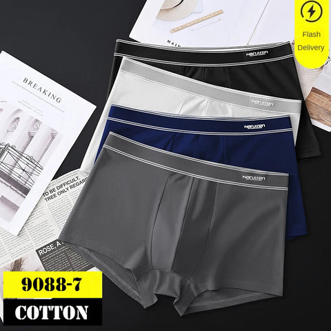 4-delige katoenen boxershorts voor heren
