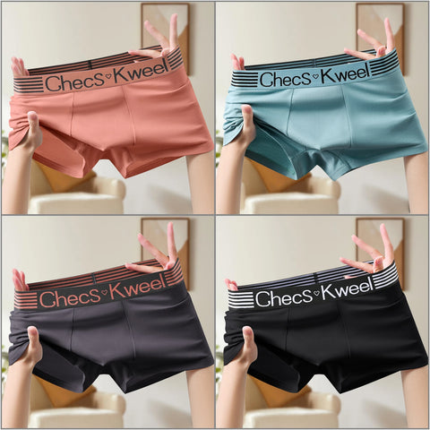 4-delige katoenen boxershorts voor heren