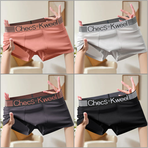 4-delige katoenen boxershorts voor heren