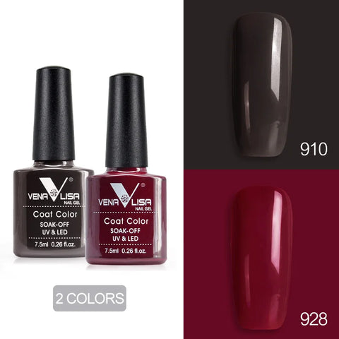 Venalisa Nude Color Gel Base &amp; Nowipe Top Coat Set 