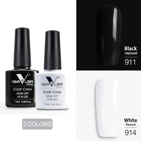 Venalisa Nude Color Gel Base &amp; Nowipe Top Coat Set 