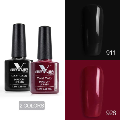 Venalisa Nude Color Gel Base &amp; Nowipe Top Coat Set 
