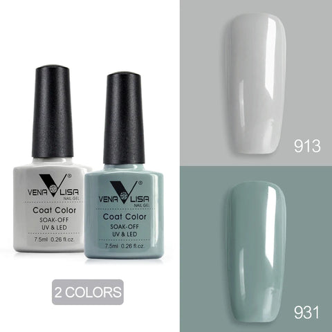 Venalisa Nude Color Gel Base &amp; Nowipe Top Coat Set 