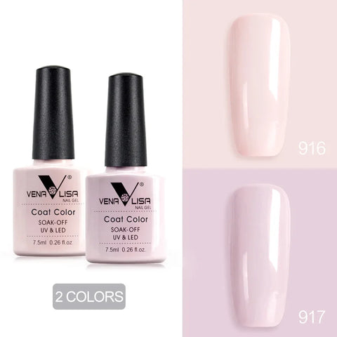 Venalisa Nude Color Gel Base &amp; Nowipe Top Coat Set 