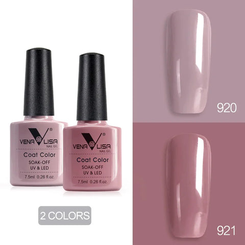 Venalisa Nude Color Gel Base &amp; Nowipe Top Coat Set 