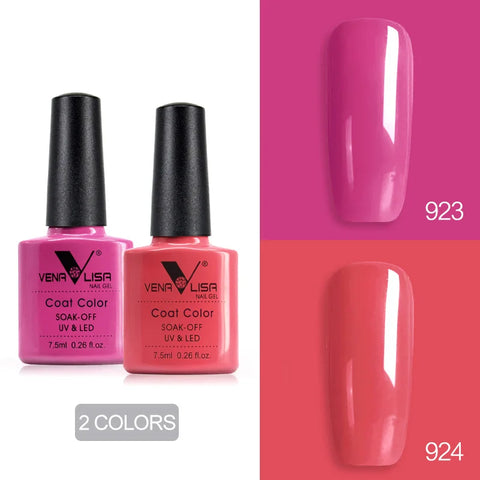 Venalisa Nude Color Gel Base &amp; Nowipe Top Coat Set 