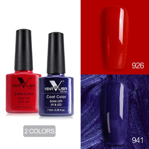 Venalisa Nude Color Gel Base &amp; Nowipe Top Coat Set 