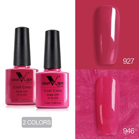 Venalisa Nude Color Gel Base &amp; Nowipe Top Coat Set 