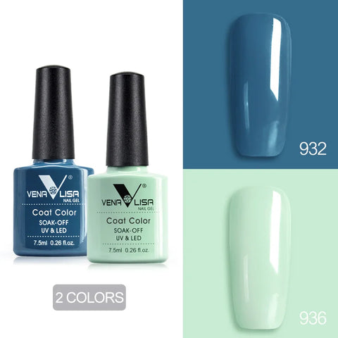 Venalisa Nude Color Gel Base &amp; Nowipe Top Coat Set 