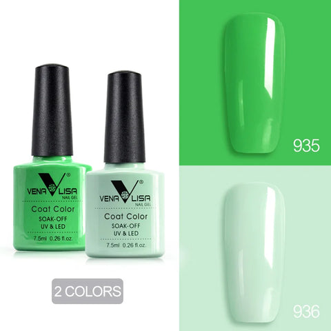 Venalisa Nude Color Gel Base &amp; Nowipe Top Coat Set 