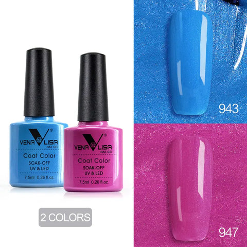 Venalisa Nude Color Gel Base &amp; Nowipe Top Coat Set 