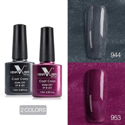 Venalisa Nude Color Gel Base &amp; Nowipe Top Coat Set 