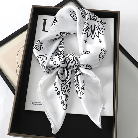 Elegant 70x70cm Silk Feeling Scarf