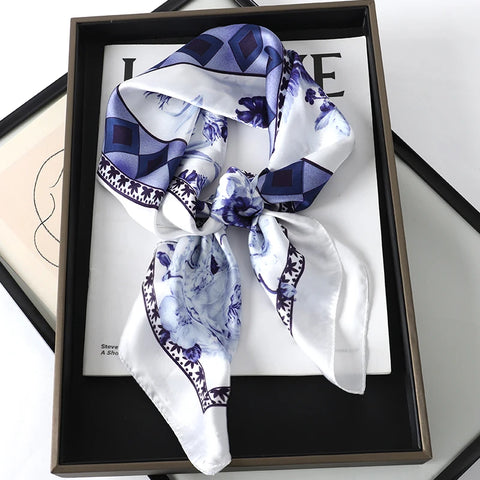 Elegant 70x70cm Silk Feeling Scarf