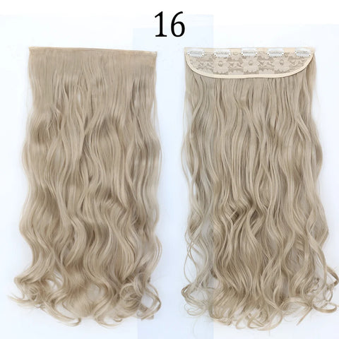 Long Straight Hairstyle 5 Clip Natural Hair Extension