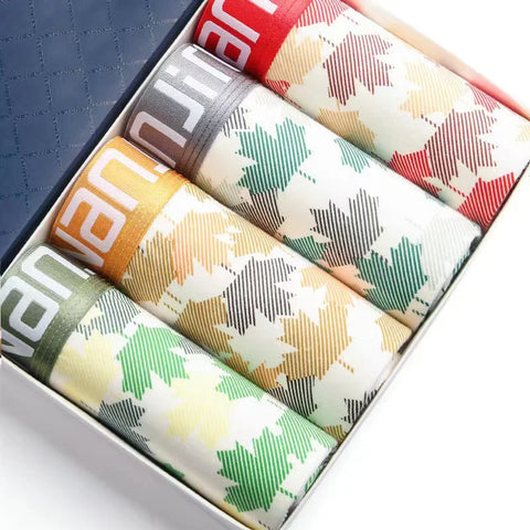 4-delige katoenen boxershorts voor heren