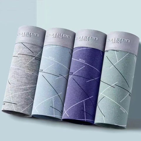 4-delige katoenen boxershorts voor heren