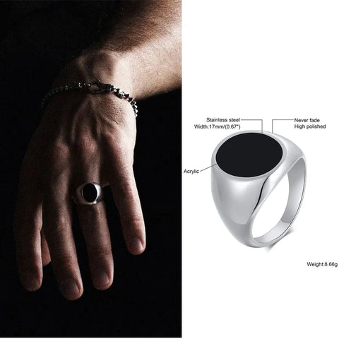 Punk Vintage Ethnic Rings for Men - Retro Viking Knot Rune Signet Ring Jewelry