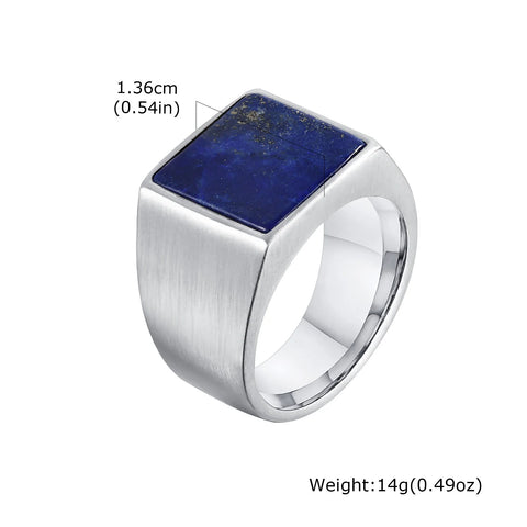 Punk Vintage Ethnic Rings for Men - Retro Viking Knot Rune Signet Ring Jewelry