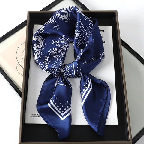 Elegant 70x70cm Silk Feeling Scarf