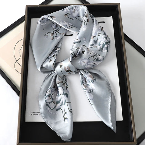 Elegant 70x70cm Silk Feeling Scarf