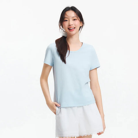 Semir dames T-shirt met korte mouwen en vochtafvoerend effect 