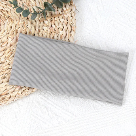 Elastic Solid Color Hair Bands for Fitness, Yoga & Sports - Unisex Headbands