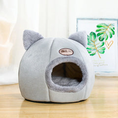Cozy Winter Cat Bed and Dog House - Deep Sleep Comfort Tent for Pets