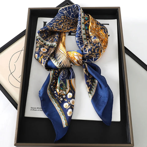 Elegant 70x70cm Silk Feeling Scarf