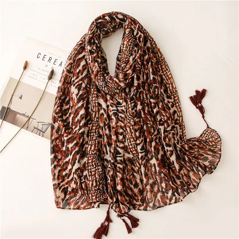 Luxury Cotton Scarf for Women - Stylish Large Shawl