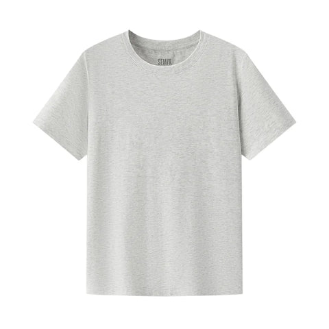 Semir Dames Basic Effen Kleur Slim-Fit T-shirt 