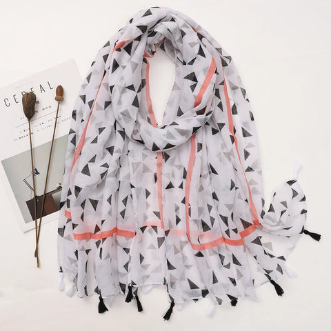 Luxury Cotton Scarf for Women - Stylish Large Shawl